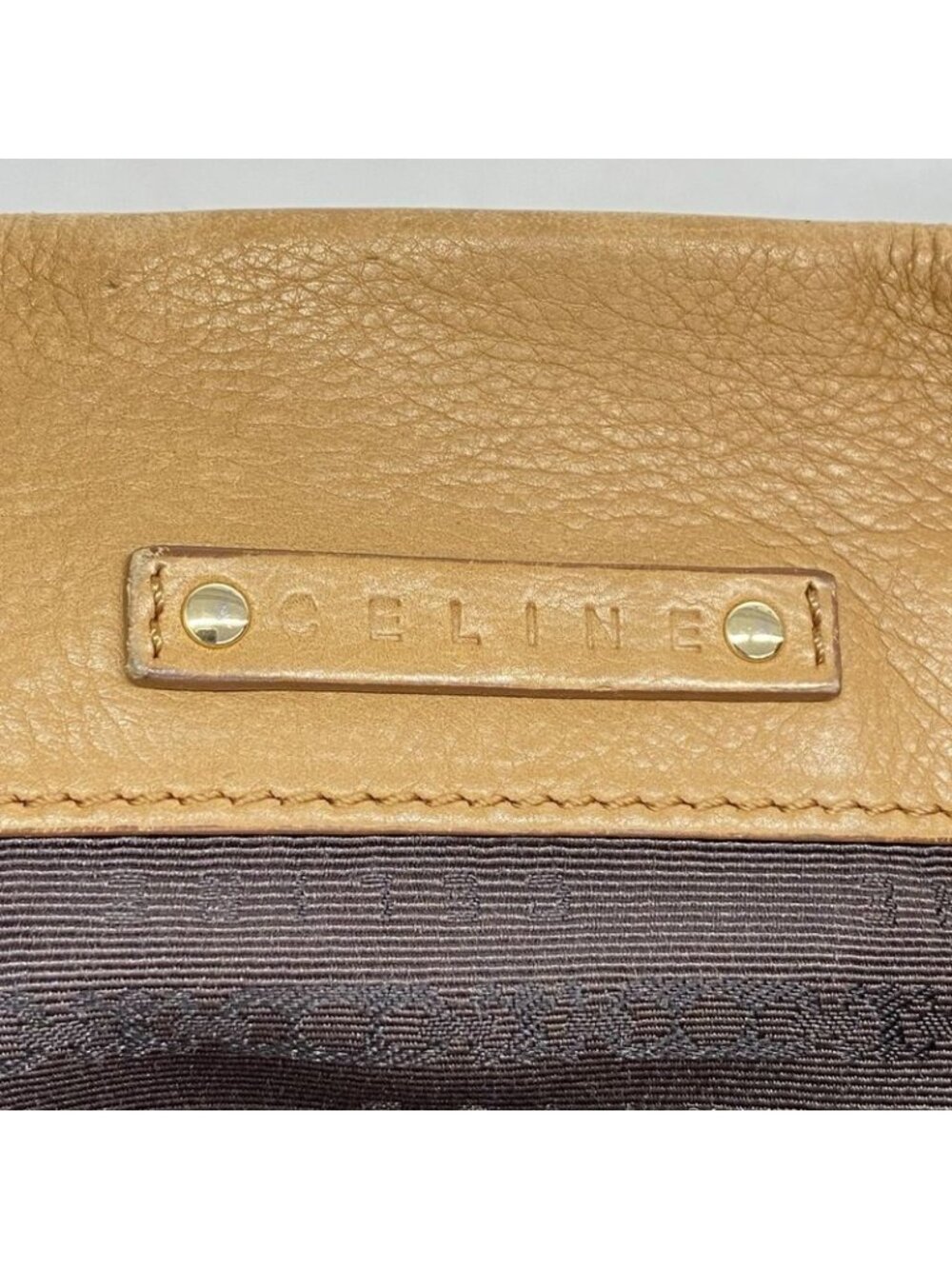 Celine Tote Leather Light Brown Champagne Gold - Picture 5 of 10